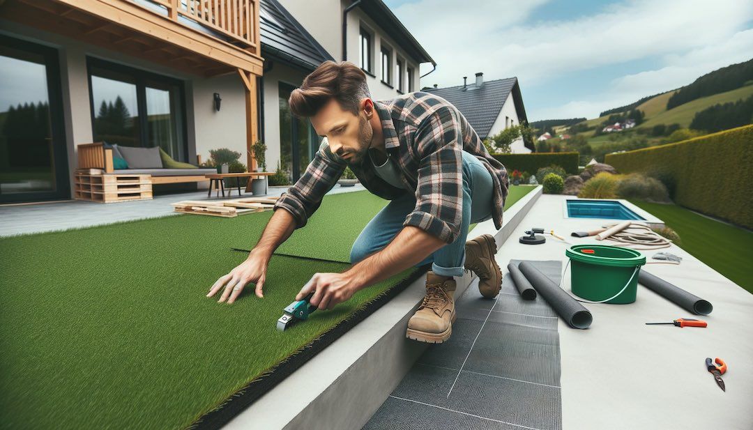 Comment poser Gazon Synthétique sur dalle béton